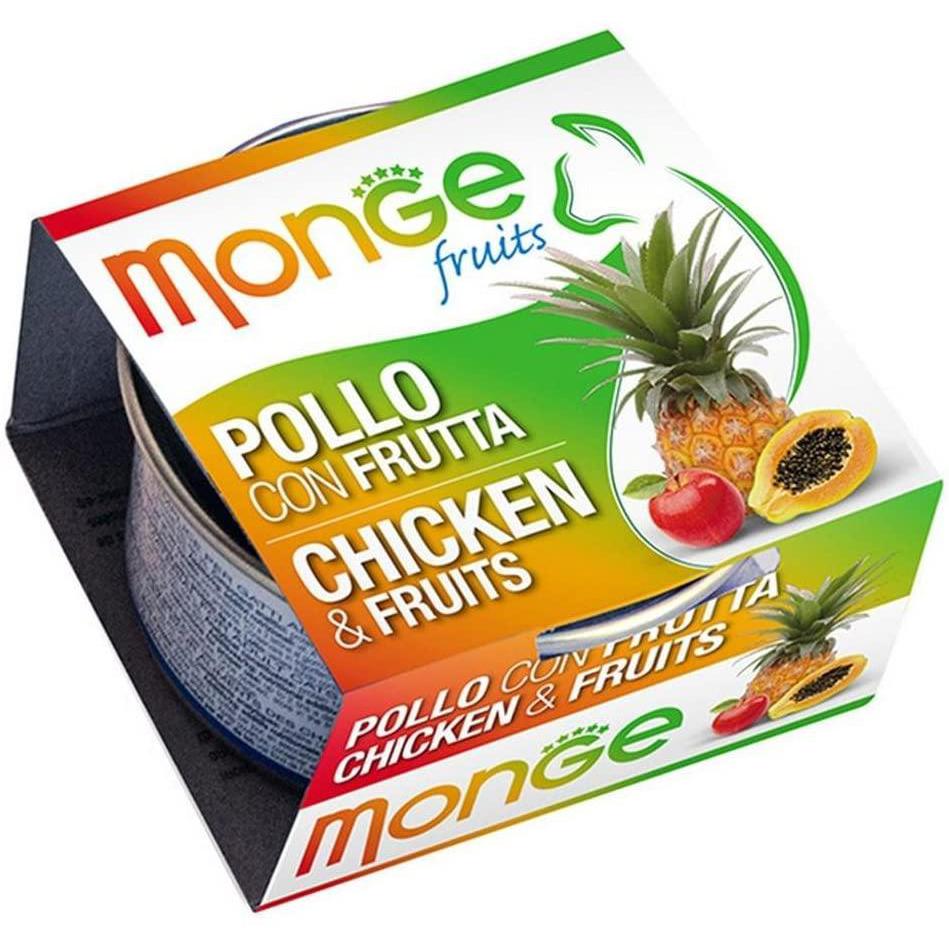 Monge Fruits Pollo con Frutta 80gr - Cibo per Gatti Monge Fruits Pollo con Frutta 80gr - Cibo per Gatti